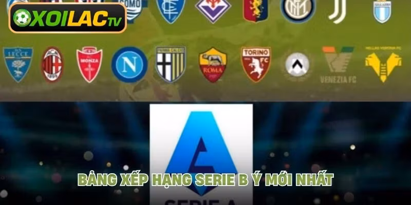 Bảng xếp hạng Serie B Ý mới nhất