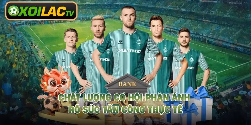 Chất lượng cơ hội phản ánh rõ sức tấn công thực tế