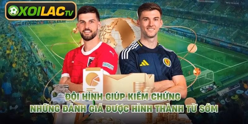 Đội hình giúp kiểm chứng những đánh giá được hình thành từ sớm