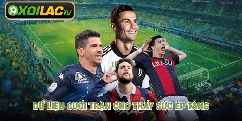 Dữ liệu cuối trận cho thấy sức ép tăng