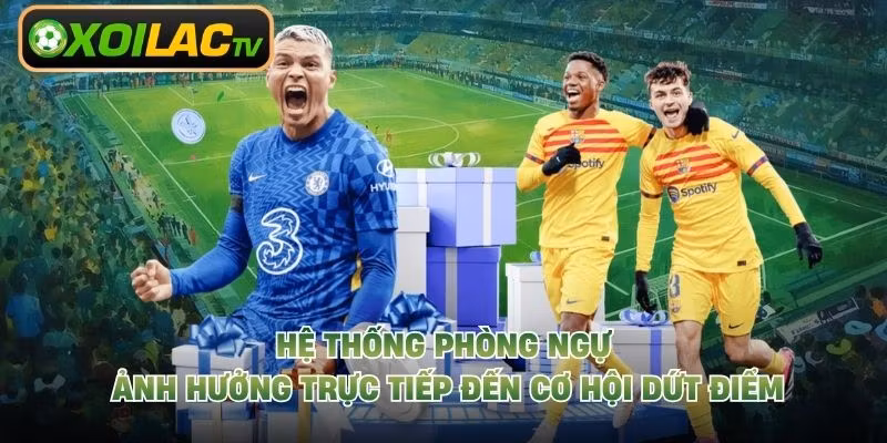 Hệ thống phòng ngự ảnh hưởng trực tiếp đến cơ hội dứt điểm