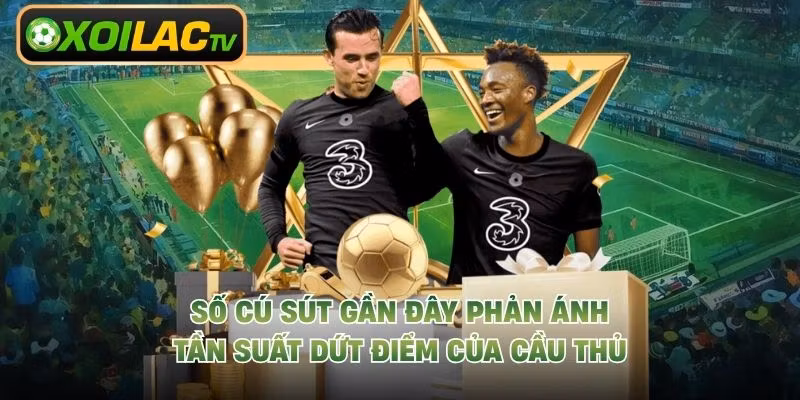 Số cú sút gần đây phản ánh tần suất dứt điểm của cầu thủ